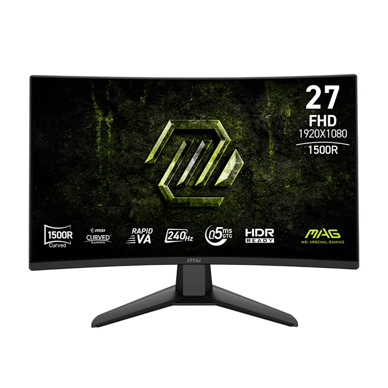 Monitor Curvo Gamer MSI MAG 274CFX24, 27" FHD, 240HZ, 0.5MS, HDMI, DP, Headphone-out