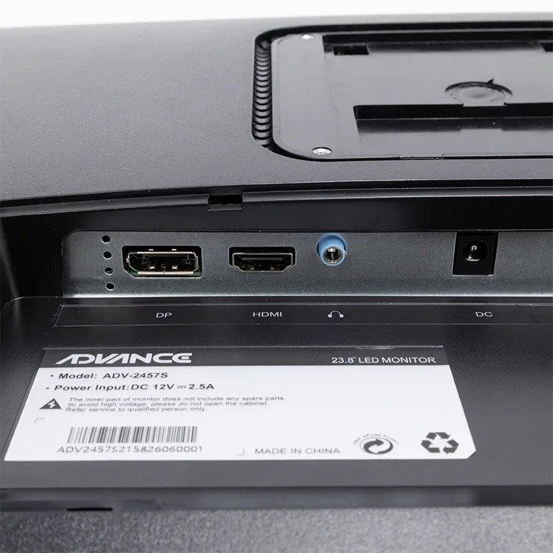 Monitor plano ADVANCE ADV-2457S, 23.8" FHD IPS, 144Hz, ms, HDMI, DP, Audio out