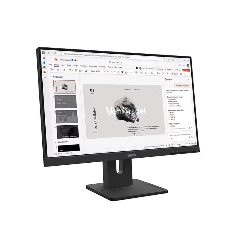 Monitor Lenovo ThinkVision E22-40, 21.5" 1920x1080 WLED IPS, HDMI, DP, VGA Color Raven Black