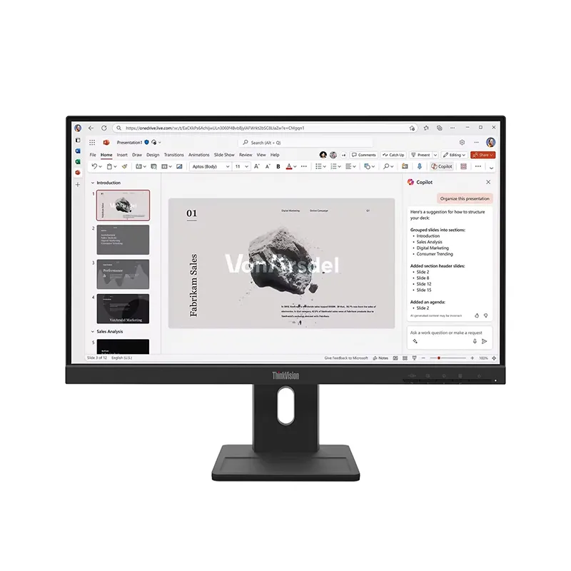 Monitor Lenovo ThinkVision E22-40, 21.5" 1920x1080 WLED IPS, HDMI, DP, VGA Color Raven Black