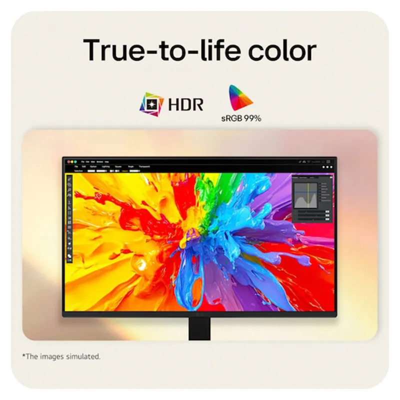 Monitor LG U4 24U411B-B, 23.8", FHD, IPS, 144Hz, HDMI, Earphone-out, (3 polos (Solo sonido))