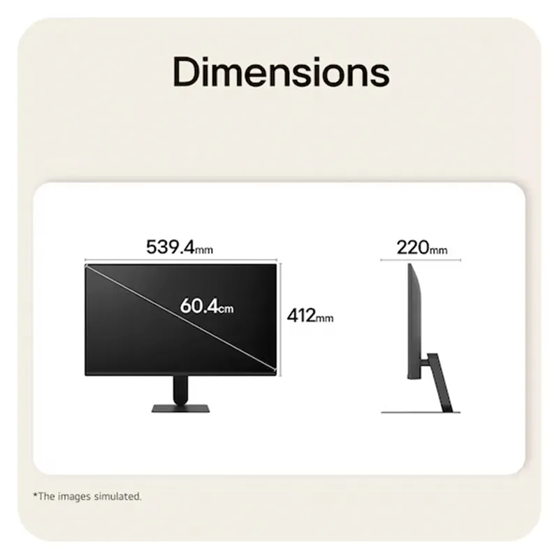 Monitor LG U4 24U411B-B, 23.8", FHD, IPS, 144Hz, HDMI, Earphone-out, (3 polos (Solo sonido))