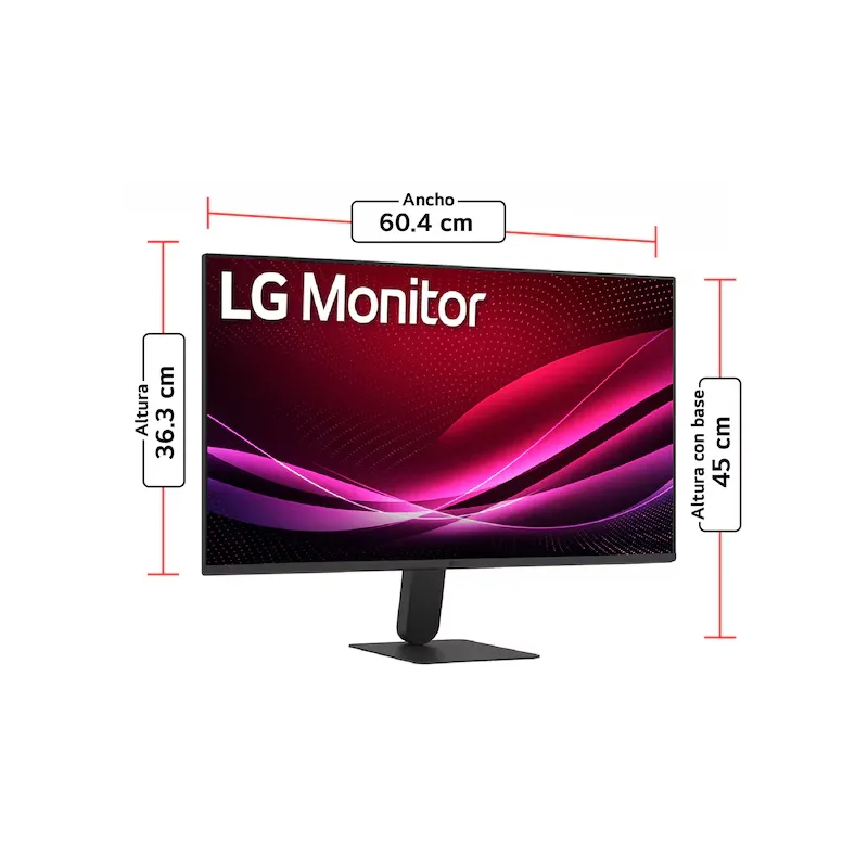 Monitor LG U4 27U411B-B, 27”, FHD, IPS, 144Hz, HDMIx1, Salida_auriculares (3.5mm)