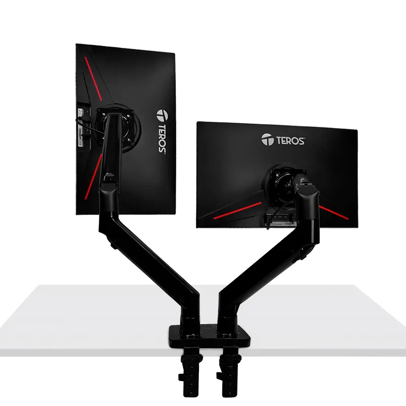 Soporte de escritorio para monitor TEROS TE-7114, 22" a 32", hasta 16KG por brazo