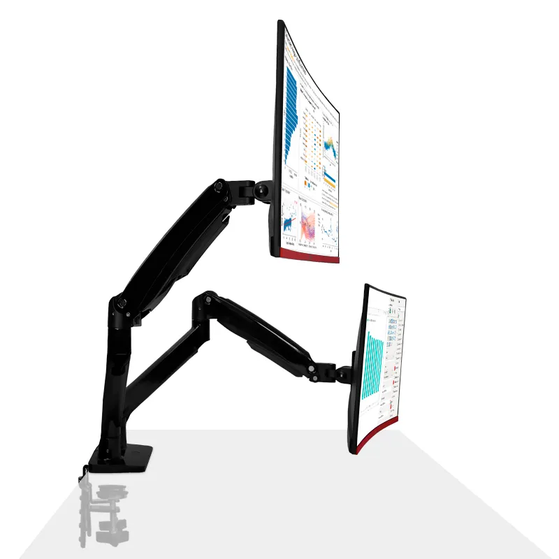 Soporte de escritorio para monitor TEROS TE-7114, 22" a 32", hasta 16KG por brazo