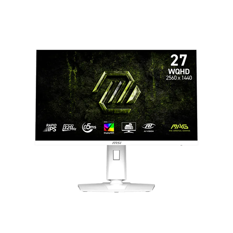 Monitor Plano Gamer MSI Mag 274QRFWX32, 27" Wqhd Fast IPS, 320HZ, 0.5MS, HDMI, Dp