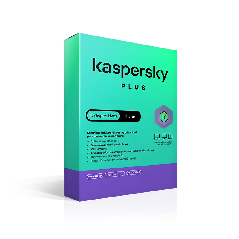 Kaspersky Plus 10 PC 1 año