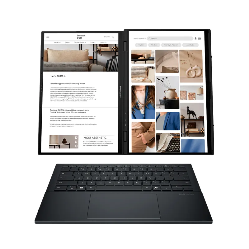 Laptop ASUS Zenbook Duo UX8406CA-QL444W, 14" FHD OLED Touch, Core Ultra 9 285H, 16GB LPDDR5X