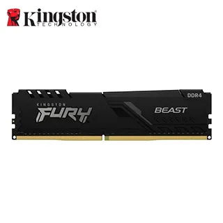 Memoria UDIMM Kingston Fury Beast, 32GB, DDR4, 3200MT, s, PC4-25600, CL16, 1.35V, Negro