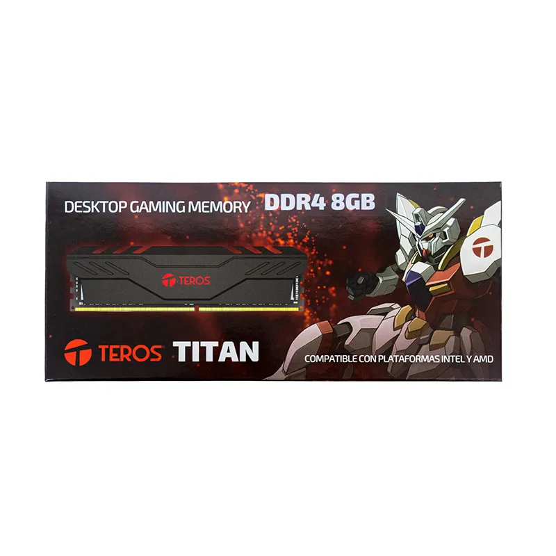 Memoria RAM Teros Titan 8GB DDR4, PC4-25600, CL17, CL16, 1.2, 1.35V, Negro