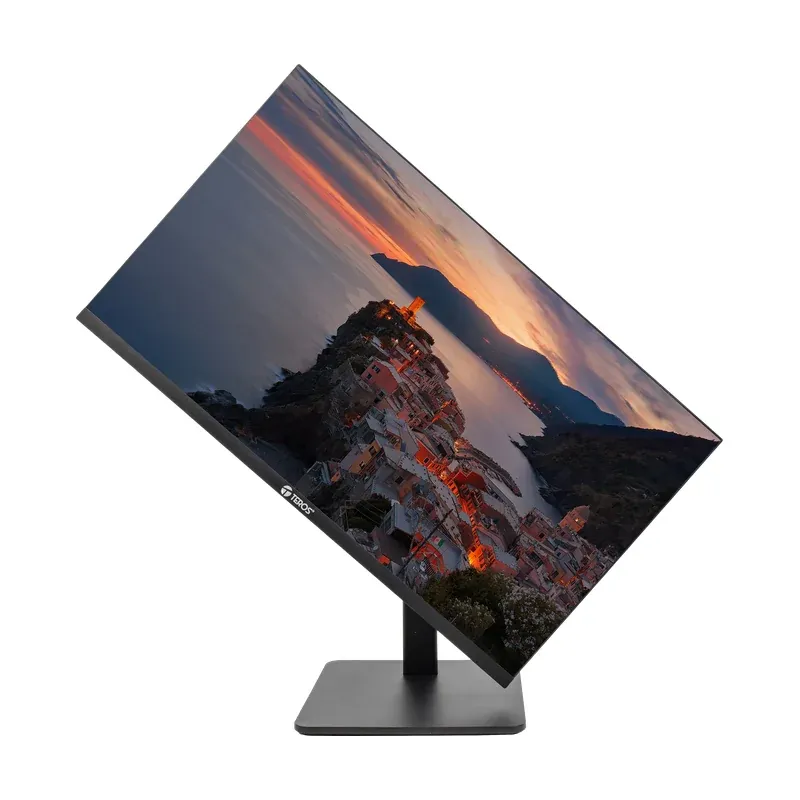 Monitor plano TEROS TE-2421CS, 23.8" FHD IPS, 144Hz, 1ms, HDMI, DP, Audio out, Parlantes