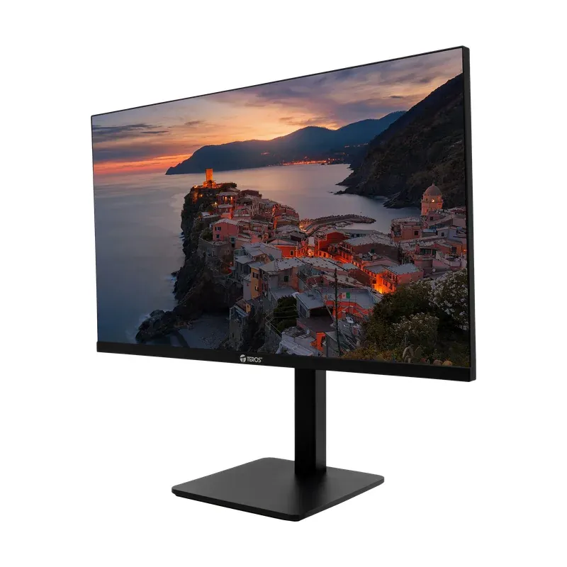 Monitor plano TEROS TE-2717CS, 27" FHD IPS, 144Hz, 1ms, HDMI, DP, Audio out, Parlantes