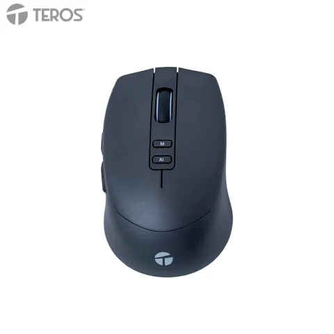 Mouse inalámbrico TEROS TE-1249AI, 3200 DPI, BT, Receptor USB