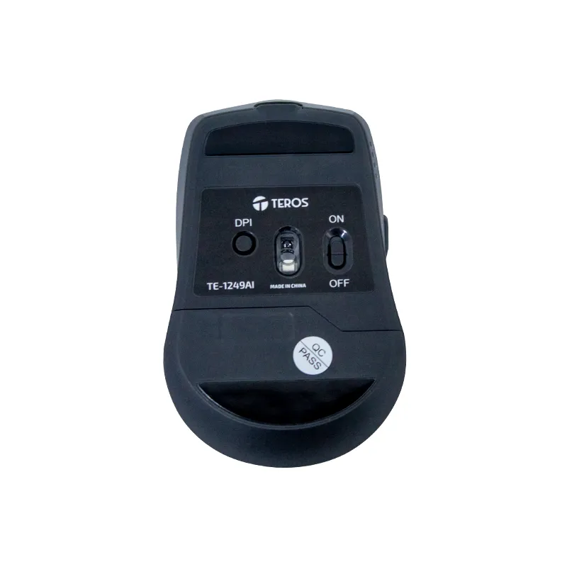 Mouse inalámbrico TEROS TE-1249AI, 3200 DPI, BT, Receptor USB