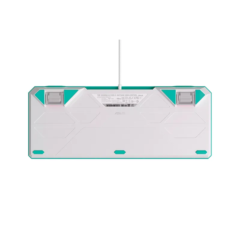 Teclado Asus Tuf Gaming K3 Gen II Hatsune Miku Edition, USB, RGB