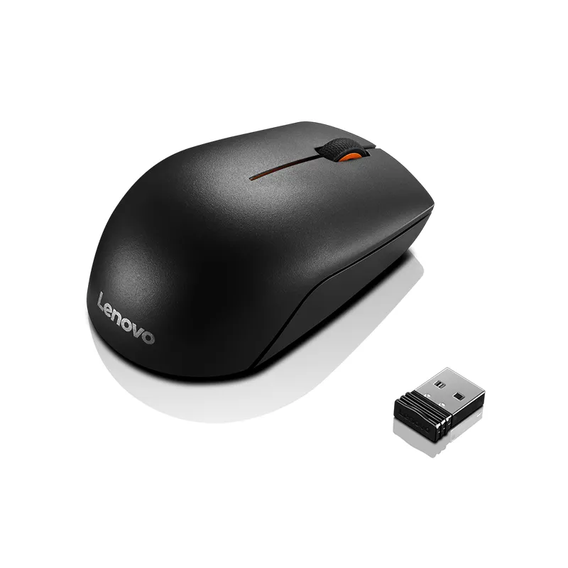 Mouse Lenovo 300 compacto, inalámbrico ( a través de nano receptor USB-A), Negro