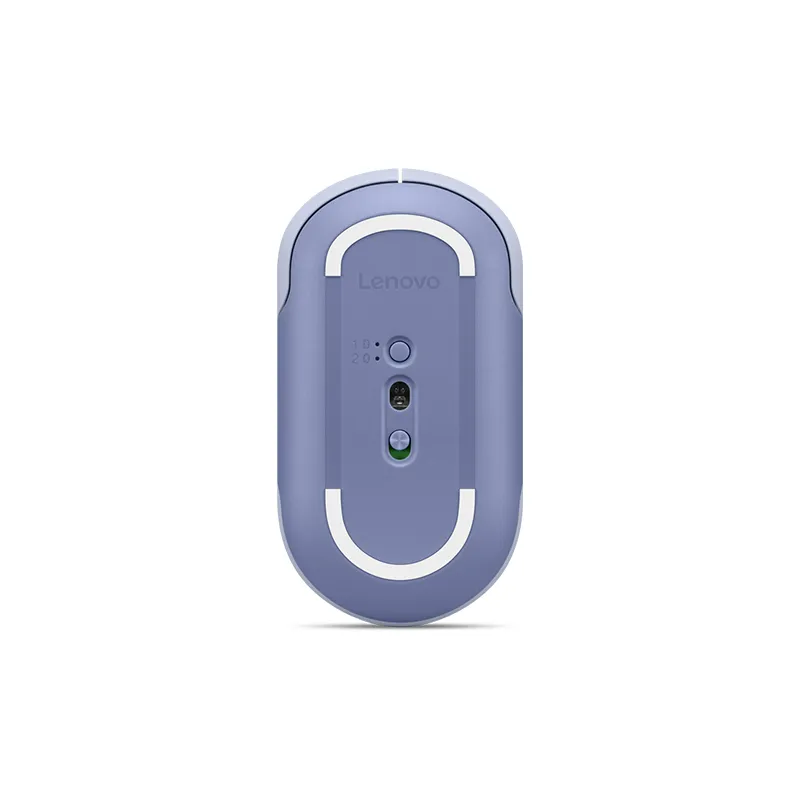 Mouse Lenovo 350 silencioso, Interfaz Bluetooth, Color Uva Meta, sin batería