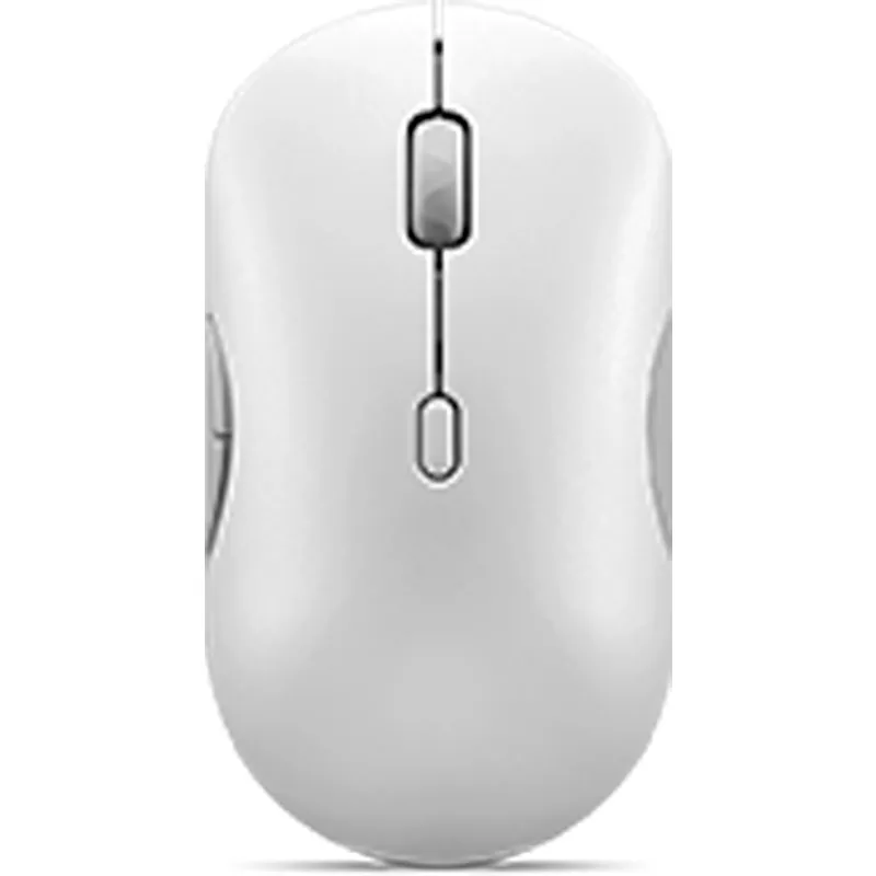Mouse inalambrico Lenovo 700 Silent, BT, hasta 3 disp, hasta 4000 DPI, Blanco