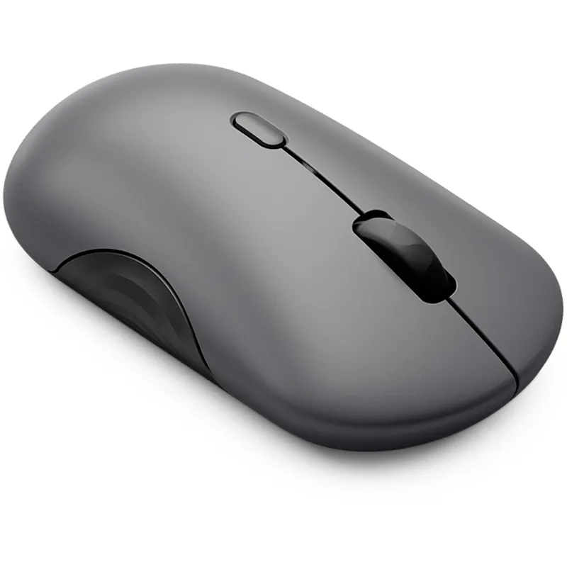 Mouse inalambrico Lenovo 700 Silent, BT, hasta 3 disp, hasta 4000 DPI, Gris Luna