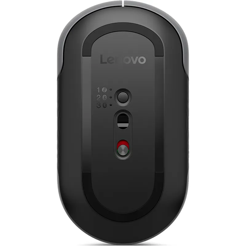 Mouse inalambrico Lenovo 700 Silent, BT, hasta 3 disp, hasta 4000 DPI, Gris Luna