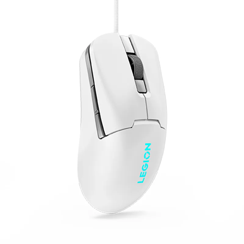 Mouse gamer Lenovo Legion M300s, USB 2.0, Hasta 8000 DPI, 1000Hz, RGB, Glacier White (Blanco)