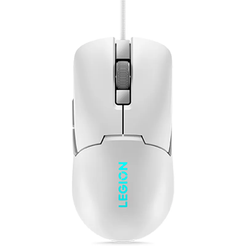 Mouse gamer Lenovo Legion M300s, USB 2.0, Hasta 8000 DPI, 1000Hz, RGB, Glacier White (Blanco)
