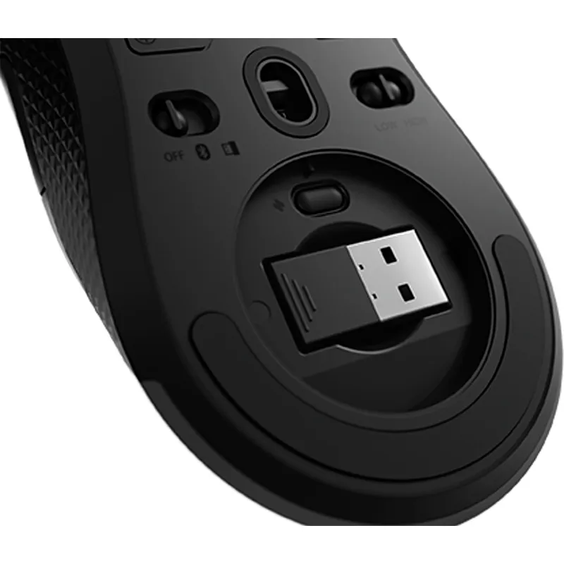 Mouse gamer inalambrico Lenovo M600 Legion, BT, USB 2.0, hasta 16000 DPI, RGB, Negro