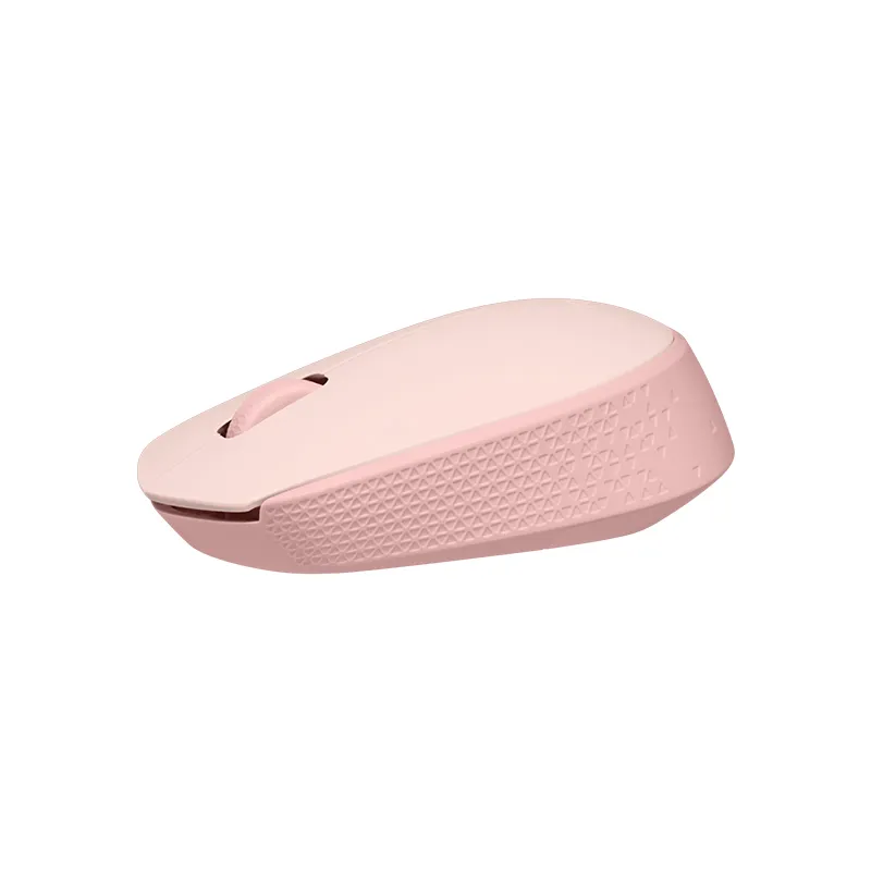Mouse óptico inalámbrico Logitech M170, ambidiestro, receptor USB, Rosa.