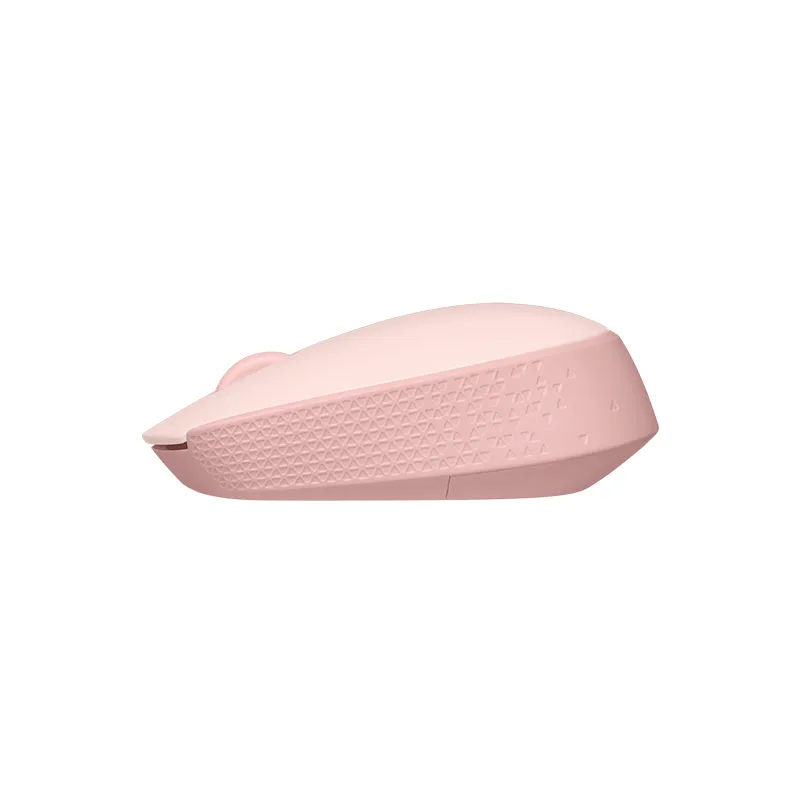 Mouse óptico inalámbrico Logitech M170, ambidiestro, receptor USB, Rosa.