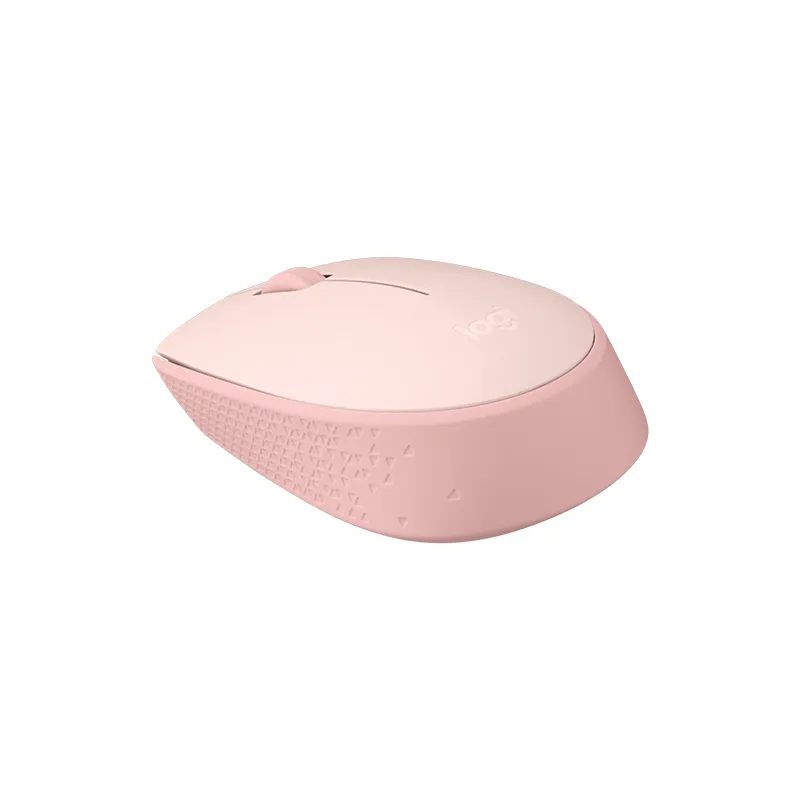 Mouse óptico inalámbrico Logitech M170, ambidiestro, receptor USB, Rosa.