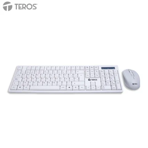 Combo Kit inalámbrico teclado y mouse TEROS TE-5016S, Receptor USB